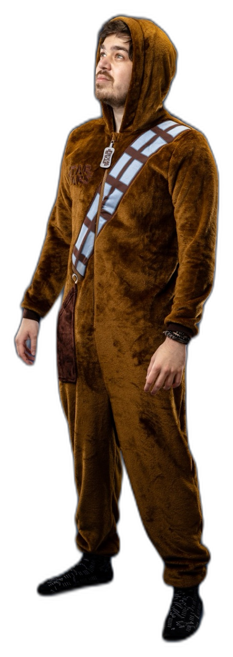 Matei Psatta in a Chewbacca outfit